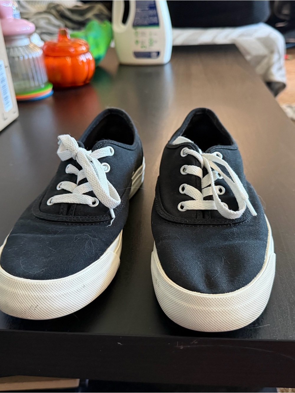 Keds Black Canvas Low-Top Sneakers